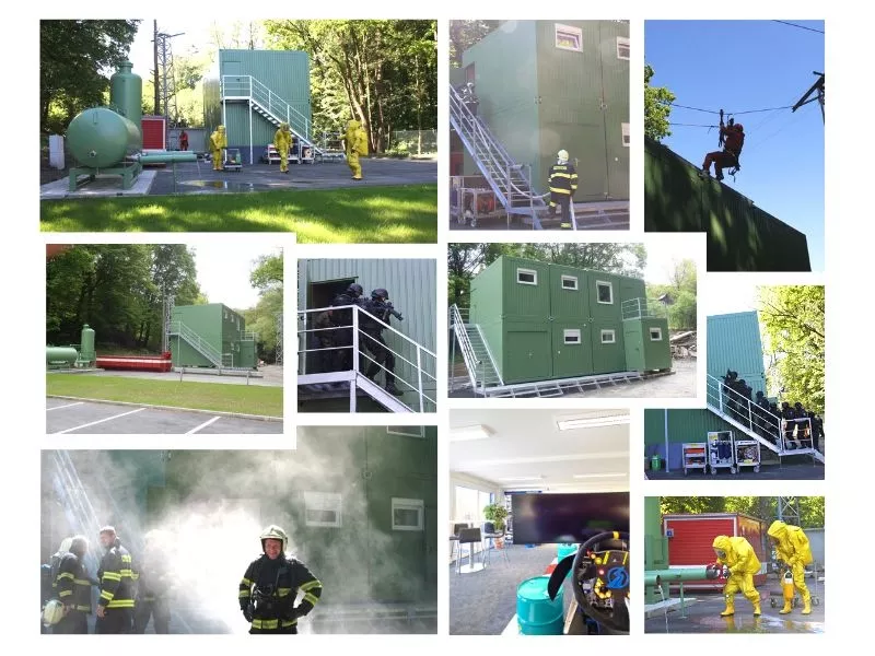 The new multifunctional training complex for professional fire-fighters of The Zlín region